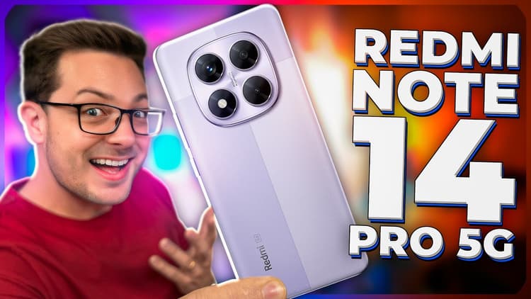 Youtube Video Redmi NOTE 14 Pro 5G: Por ESSE PREÇO fica IMBATÍVEL! CÂMERA de 200mp e MUITO MAIS!🤯📱