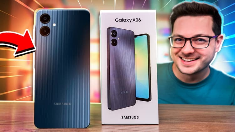 Youtube Video Galaxy A06: Um BÁSICO Que SUPREENDE? Análise Detalhada do BARATINHO da SAMSUNG!