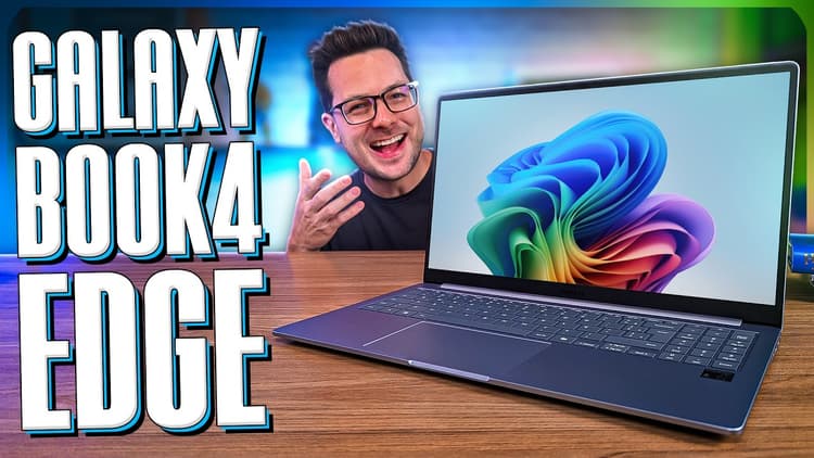 Youtube Video GALAXY BOOK4 EDGE - BATERIA INSANA e MUITA INTELIGÊNCIA ARTIFICIAL! REVIEW COMPLETO!