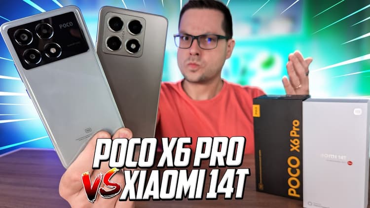 POCO X6 Pro vs Xiaomi 14T: Câmera INCRÍVEL ou POTÊNCIA BRUTA? Comparativo COMPLETO!