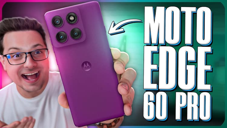 Youtube Video MOTO EDGE 60 PRO: o celular que NINGUÉM ESPERAVA! Bateria GIGANTE e CÂMERAS BRUTAS!