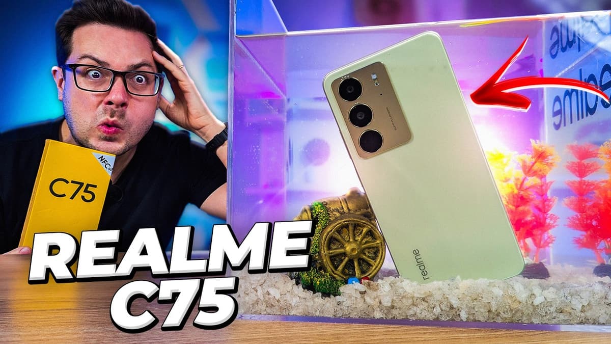 RESISTENTE de VERDADE!! REALME C75 é o BRUTO que AGUENTA TUDO!!