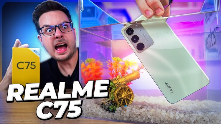 Youtube Video RESISTENTE de VERDADE!! REALME C75 é o BRUTO que AGUENTA TUDO!!