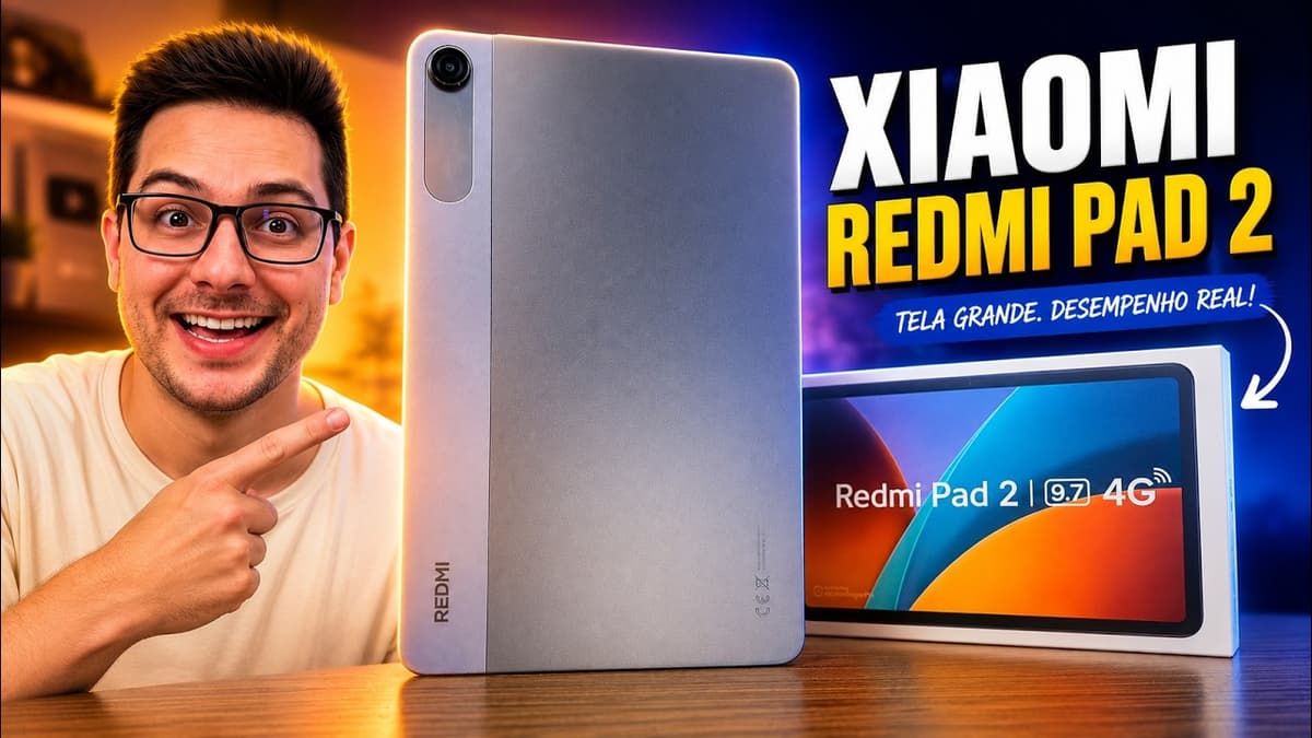 TABLET CUSTO x BENEFÍCIO! Xiaomi ACERTOU EM CHEIO com o REDMI Pad 2!
